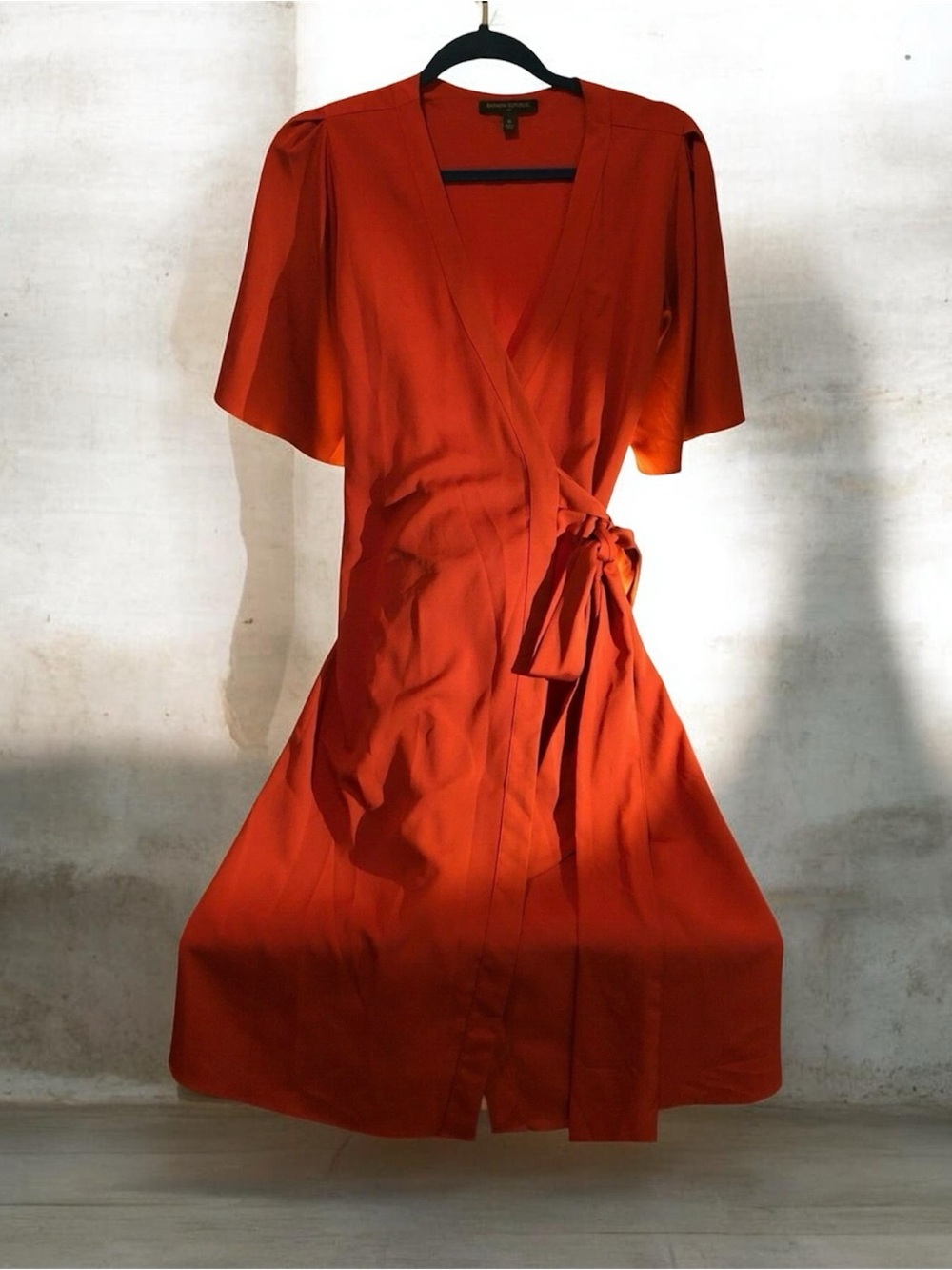 Banana Republic Rust Orange Wrap Dress Size 6